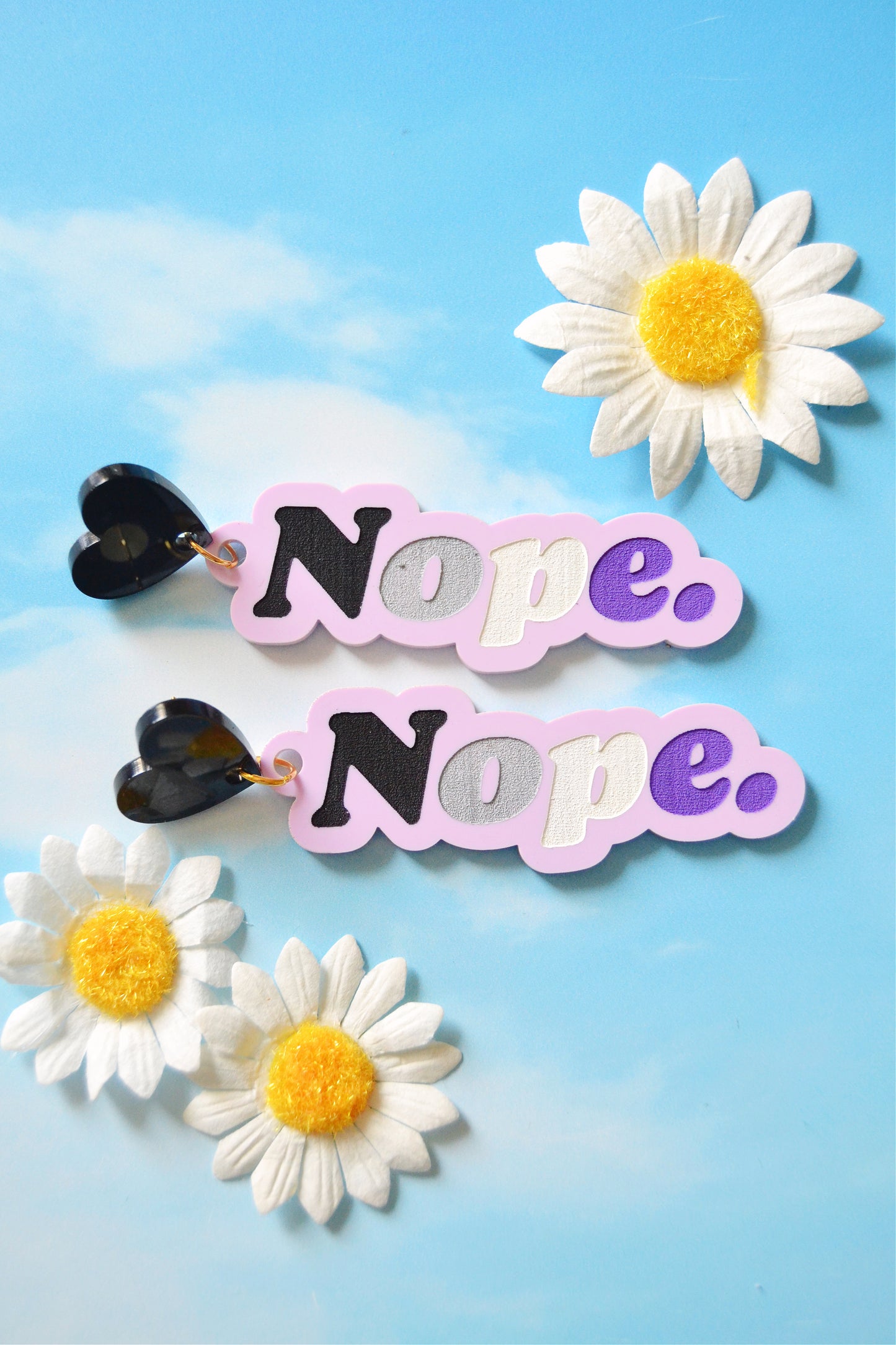Asexual Nope Earrings