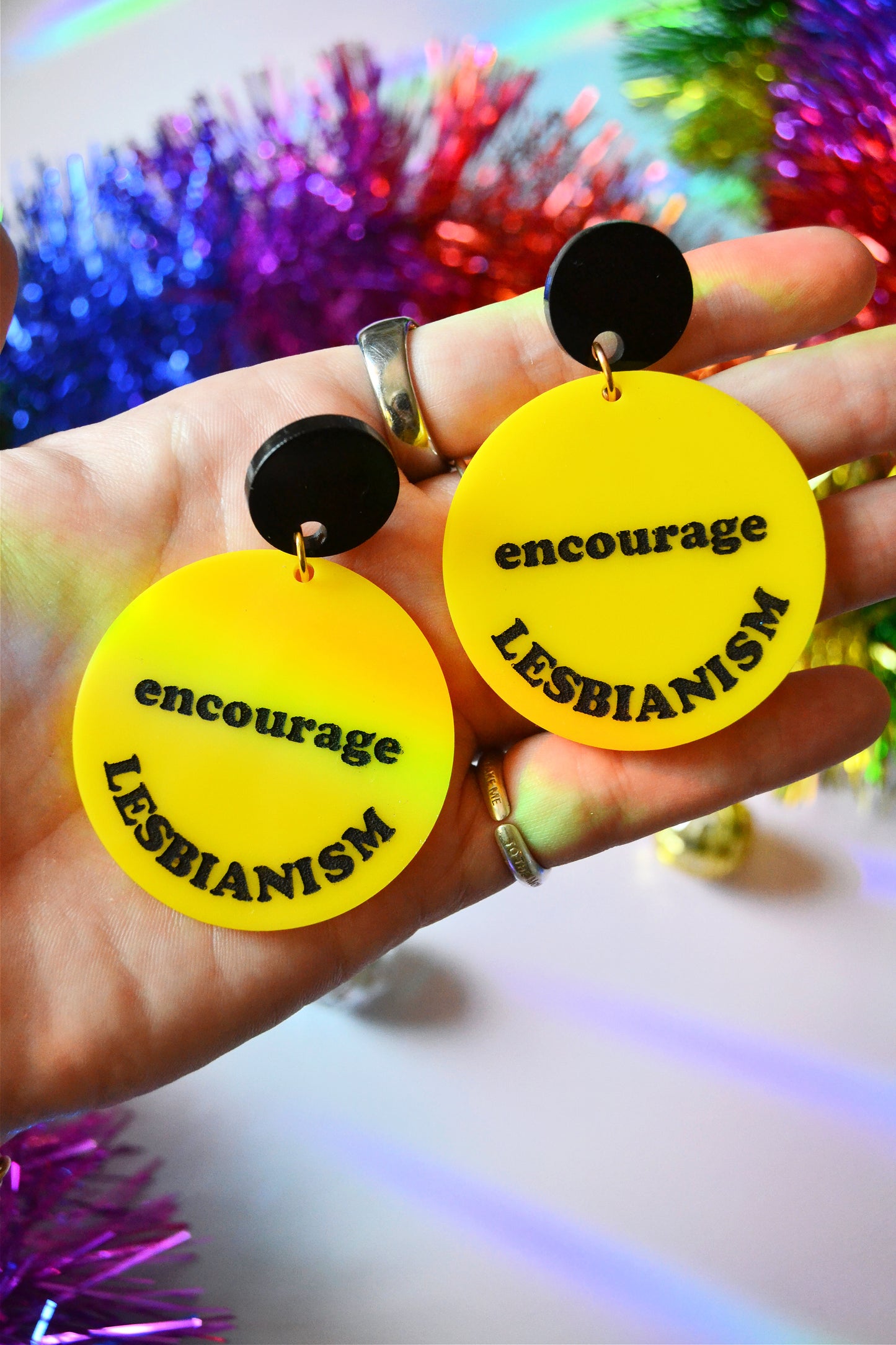 Encourage Lesbianism Earrings