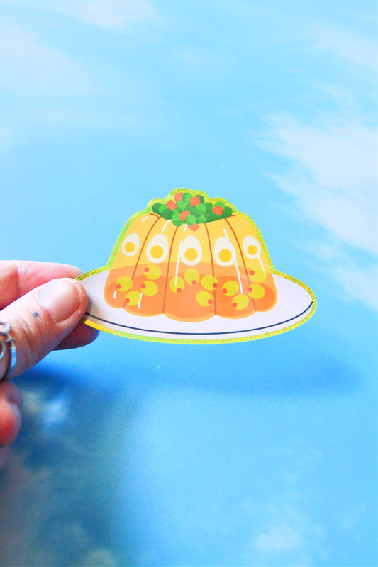 Egg & Olive Jello Aspic Sticker