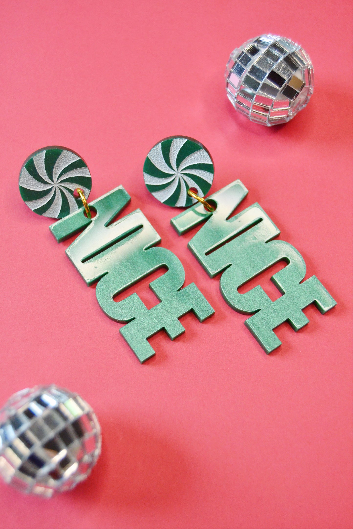 Naughty & Nice Mismatched Dangle Earrings