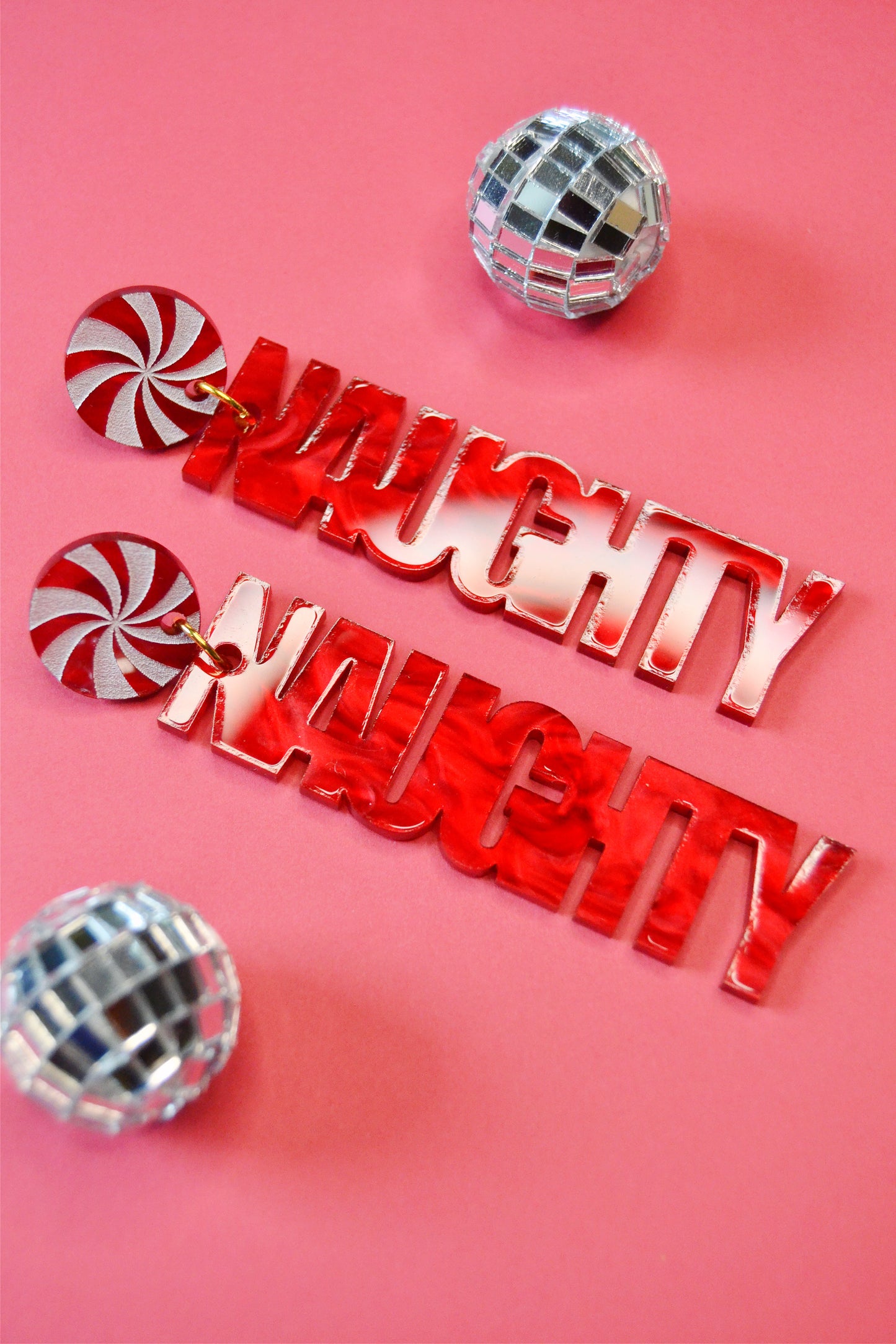 Naughty & Nice Mismatched Dangle Earrings