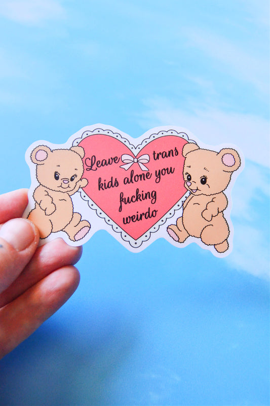 Leave Trans Kids Alone Vinyl Sticker