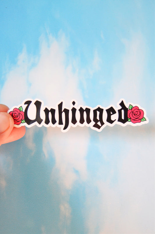 Unhinged Vinyl Sticker