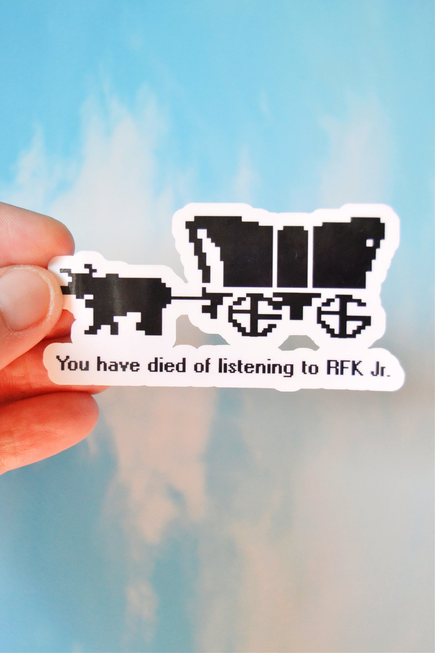 You Died Listening to RFK Jr Vinyl Sticker