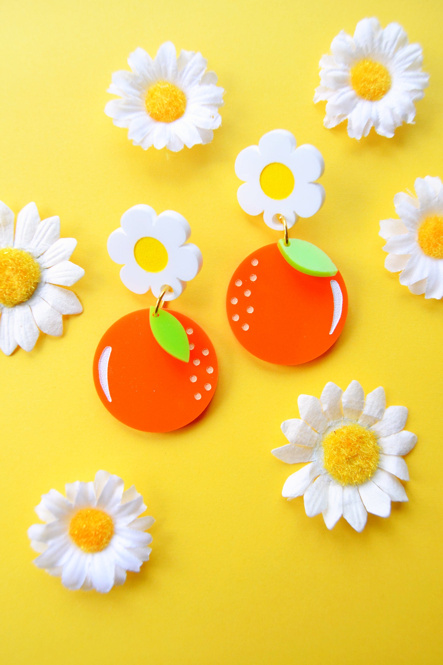 Orange Earrings