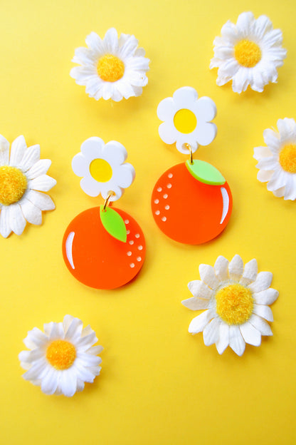 Orange Earrings