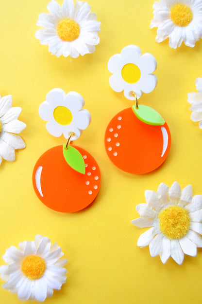 Orange Earrings