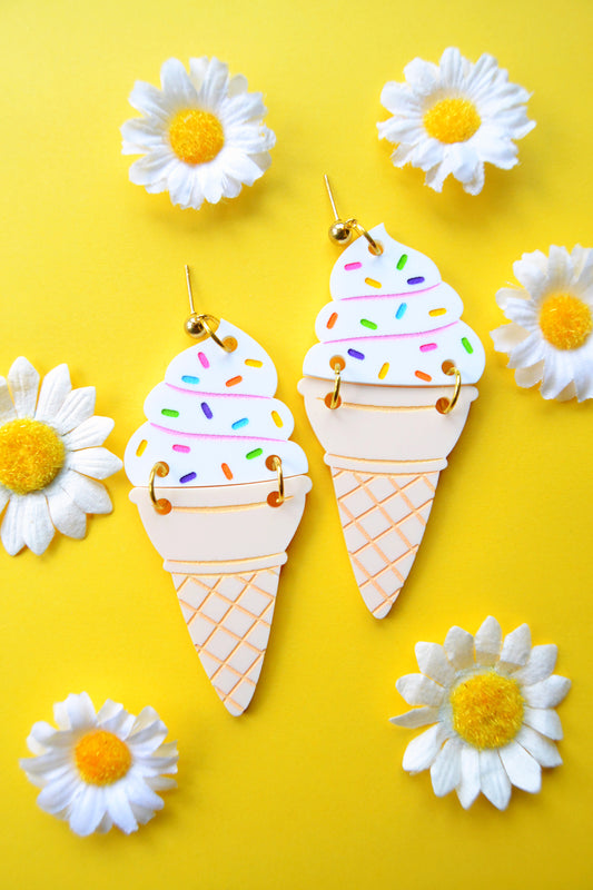 Sprinkle Cone Earrings