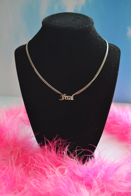 Feral Nameplate Necklace