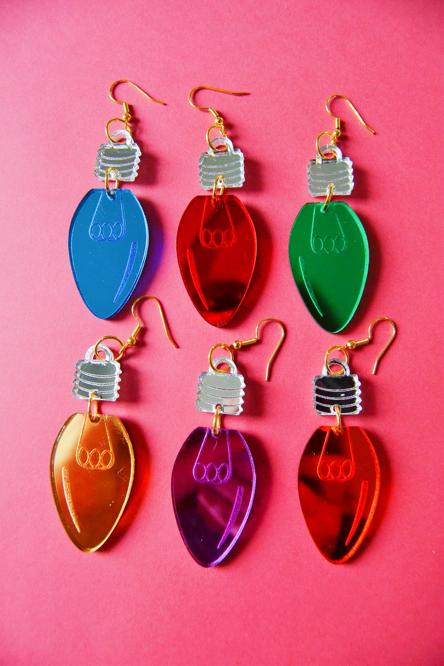 Christmas Light Earrings