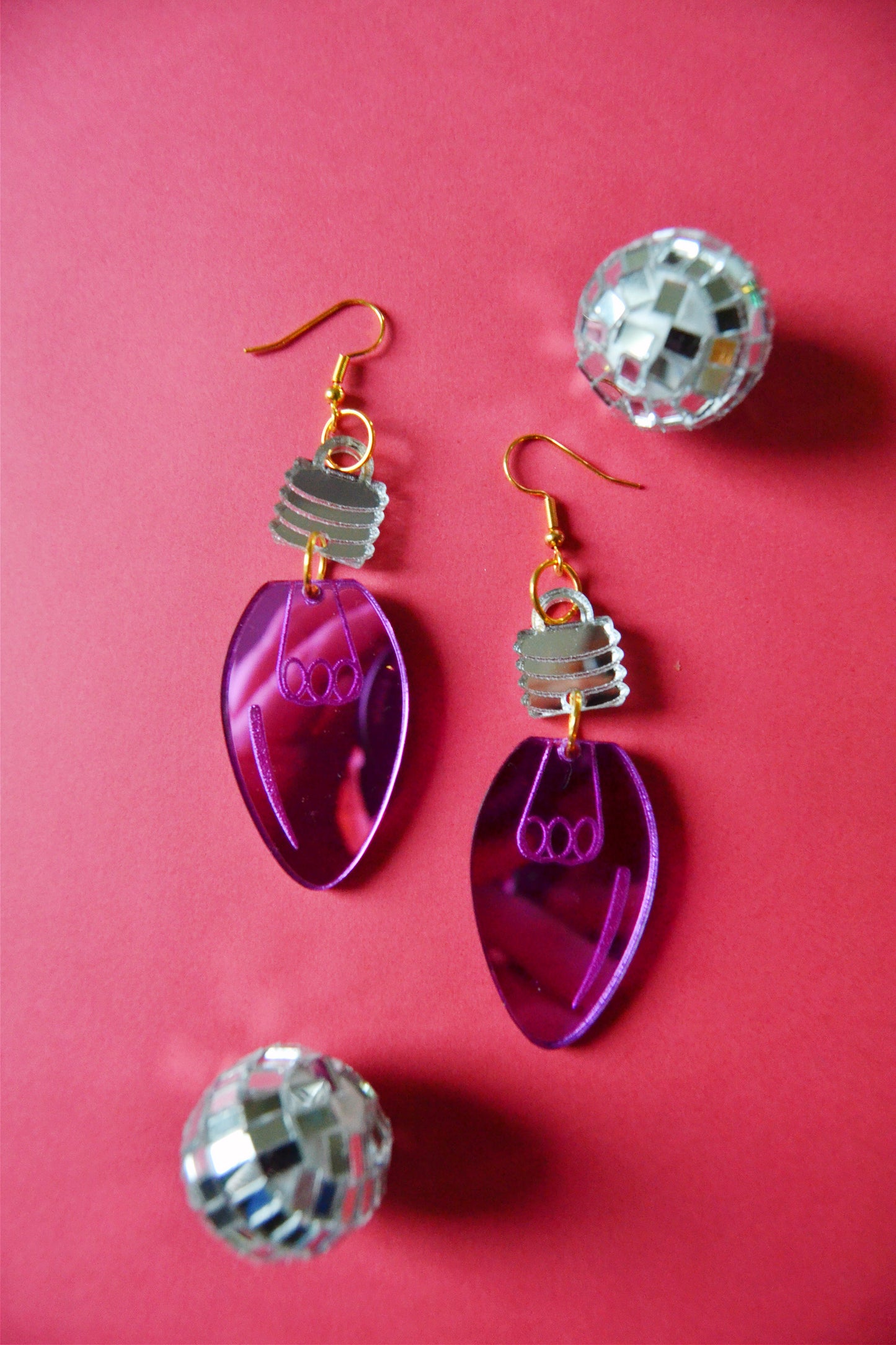 Christmas Light Earrings