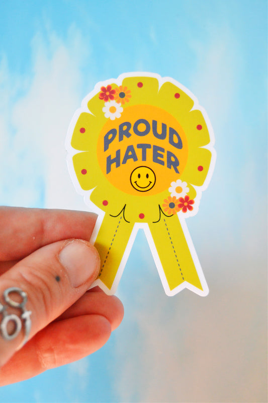 Proud Hater Vinyl Sticker