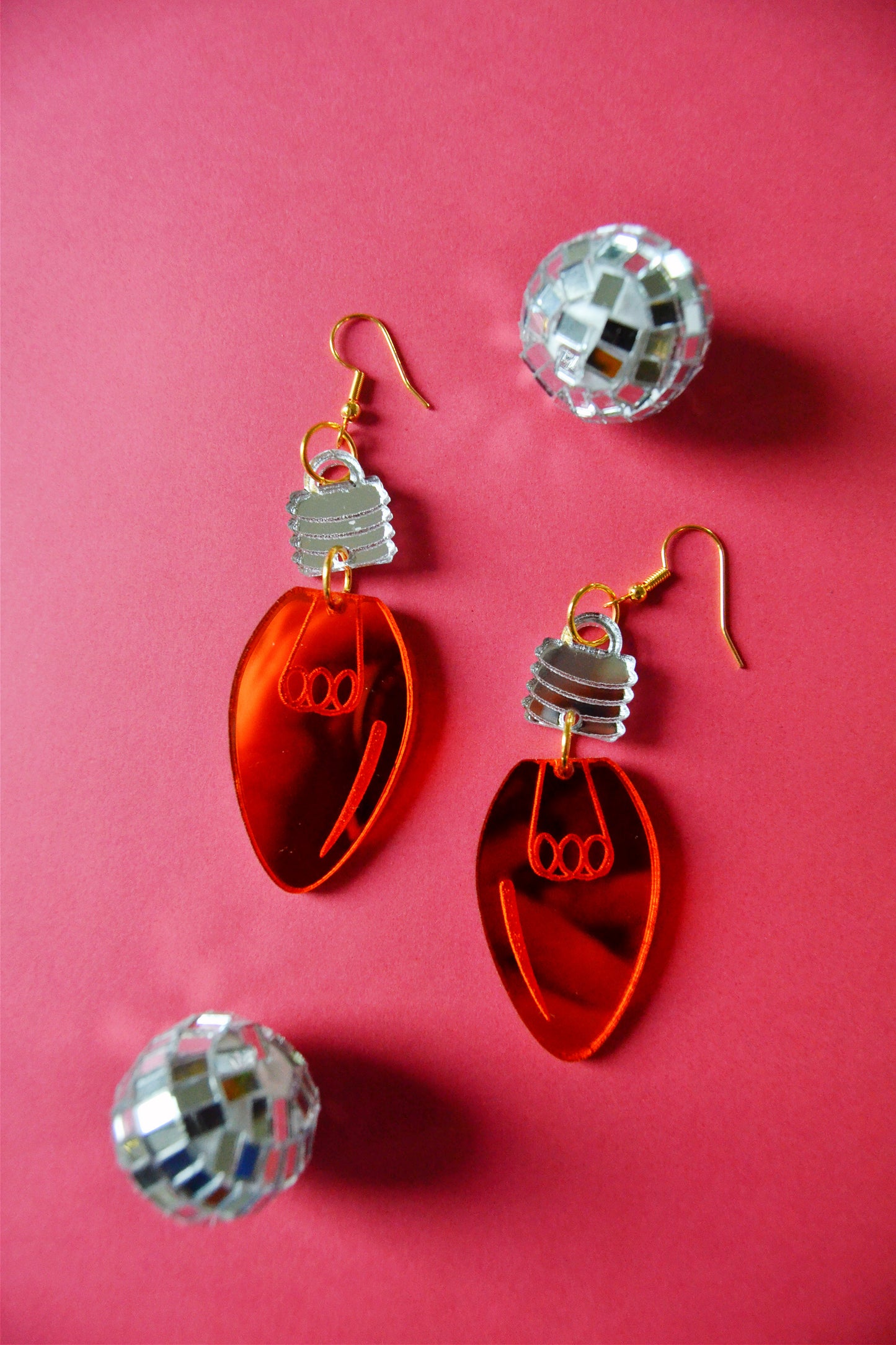 Christmas Light Earrings