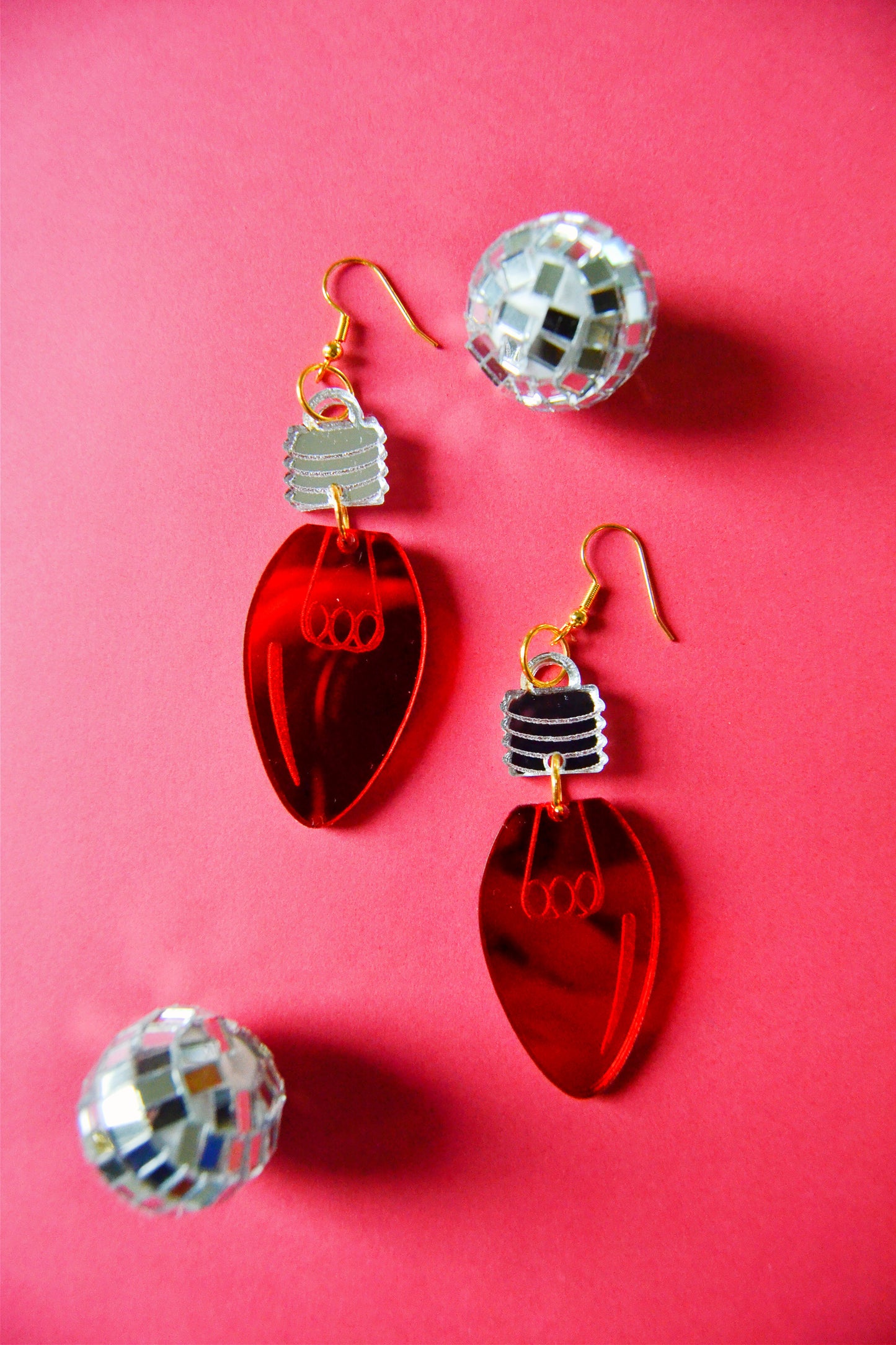 Christmas Light Earrings