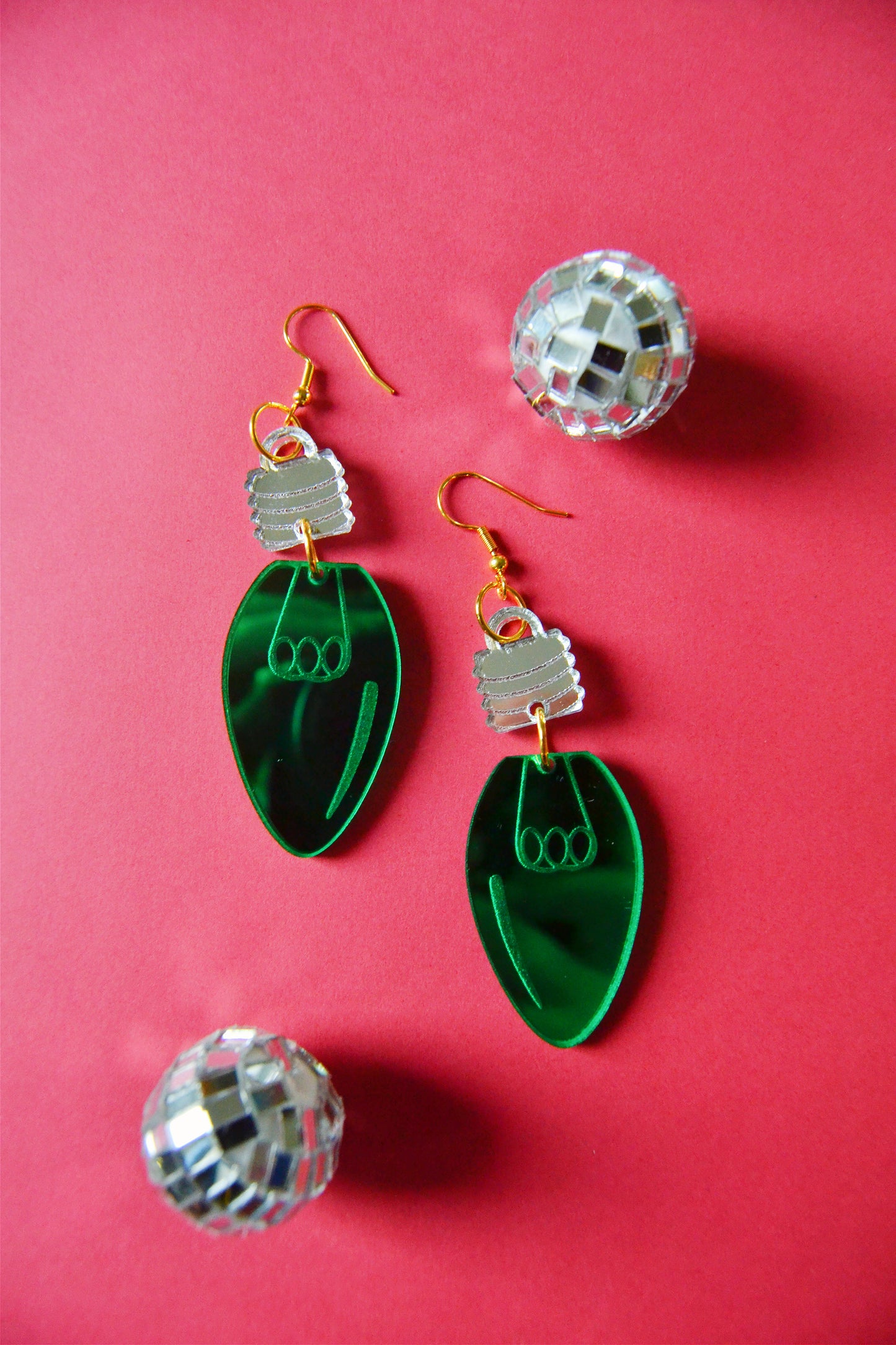 Christmas Light Earrings