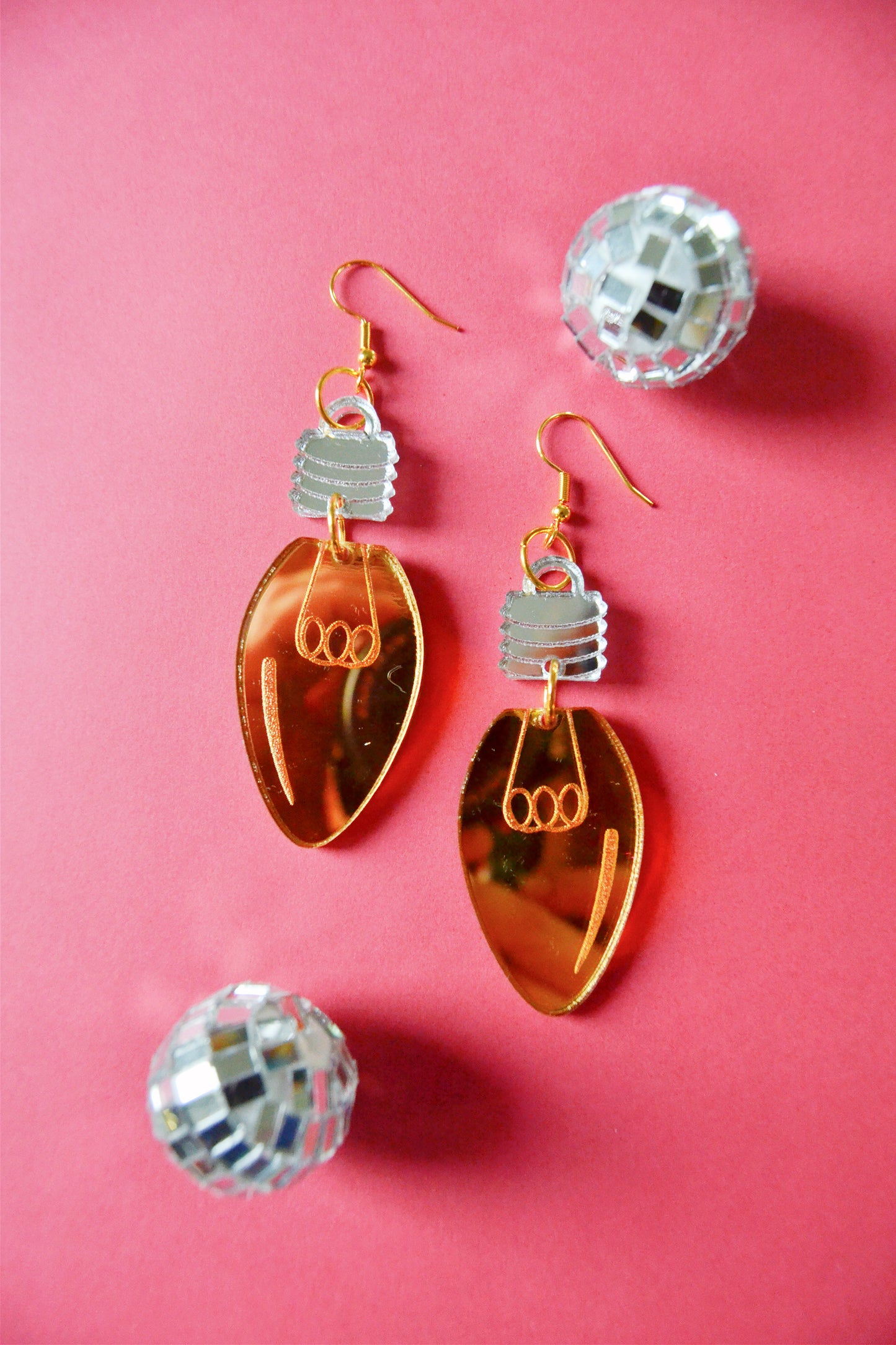 Christmas Light Earrings