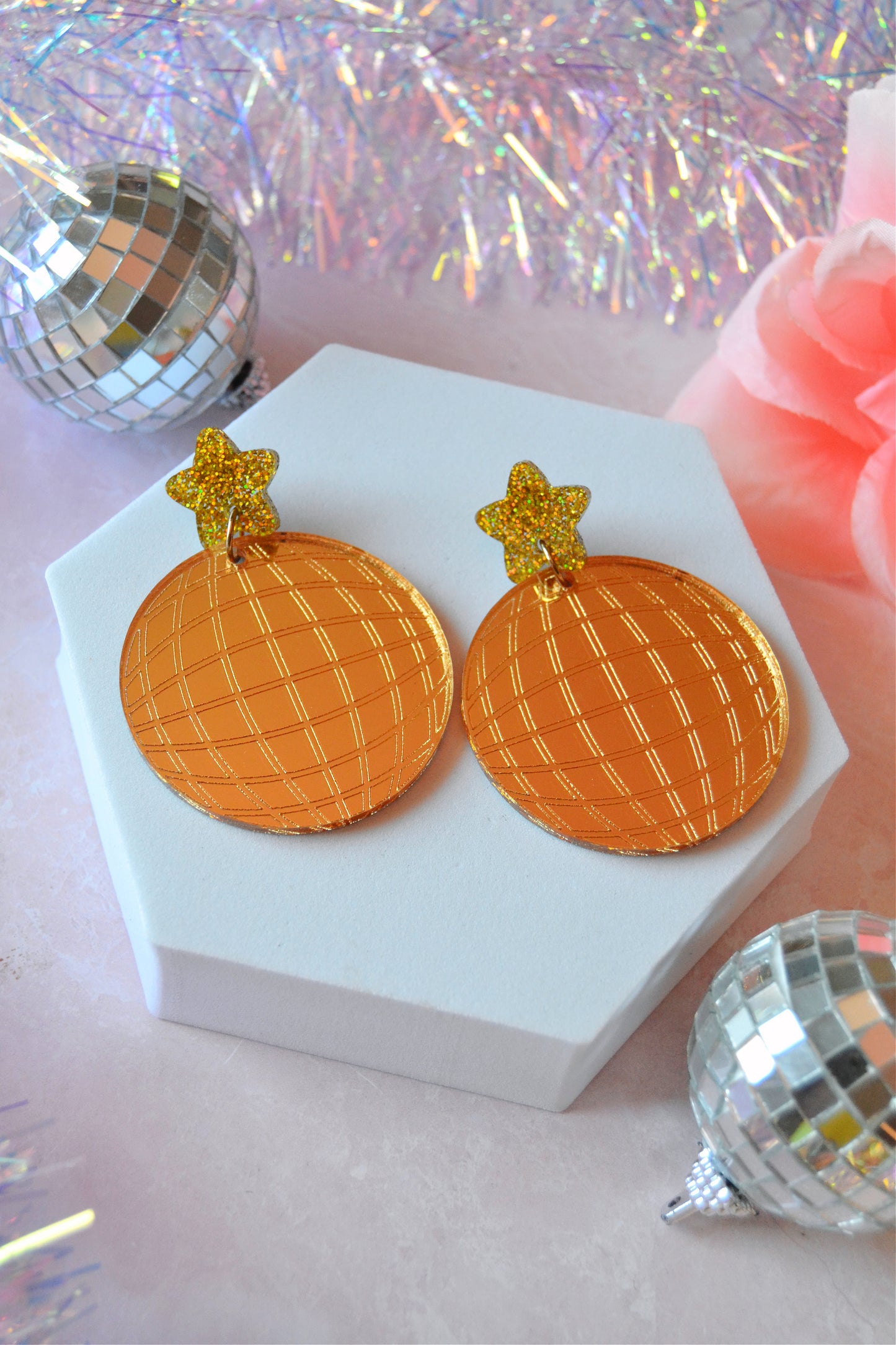 Dancing Queen Disco Ball Earrings