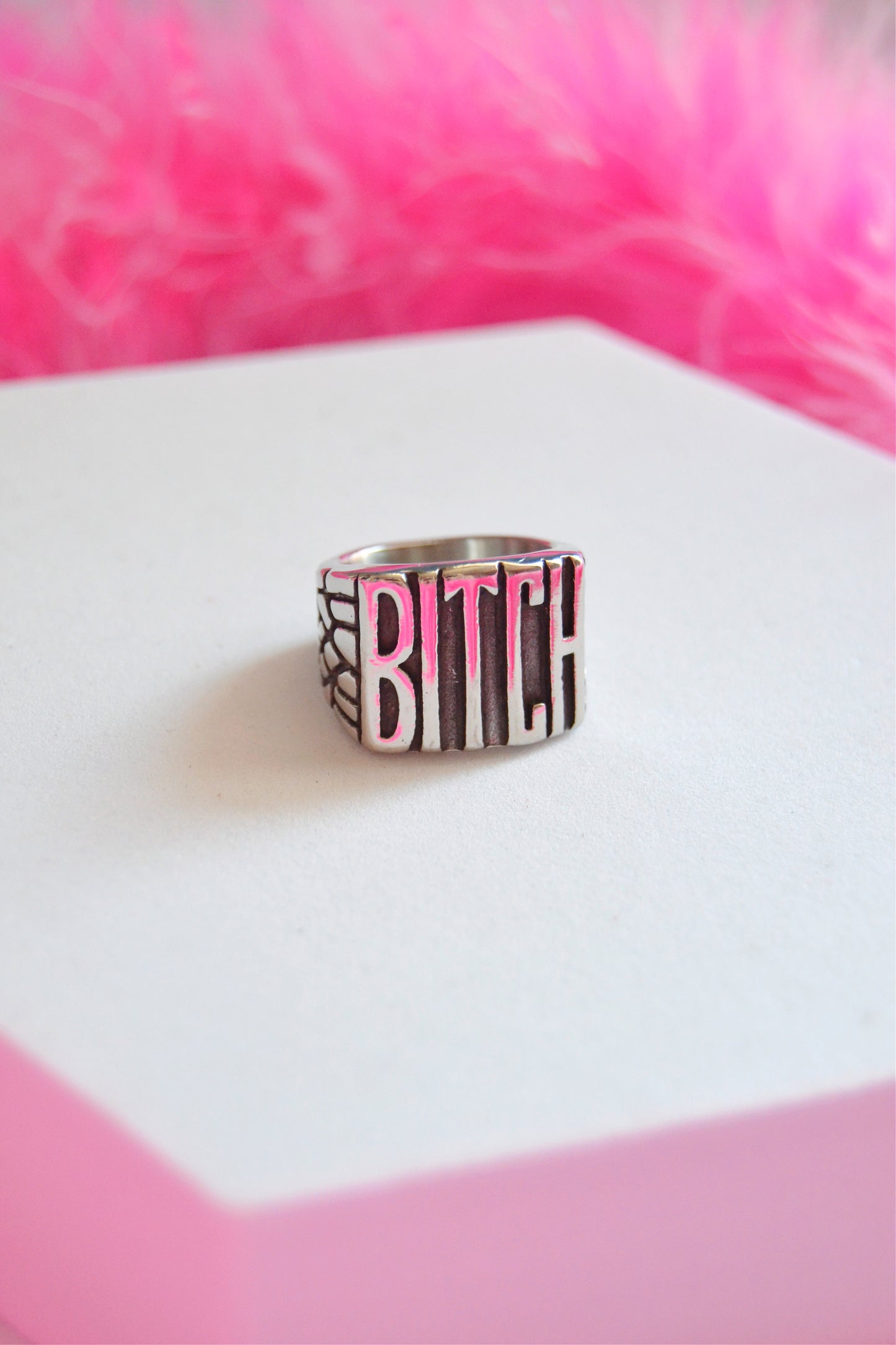 BITCH Stainless Steel Ring