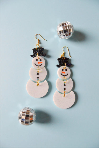 Snowman Earrings