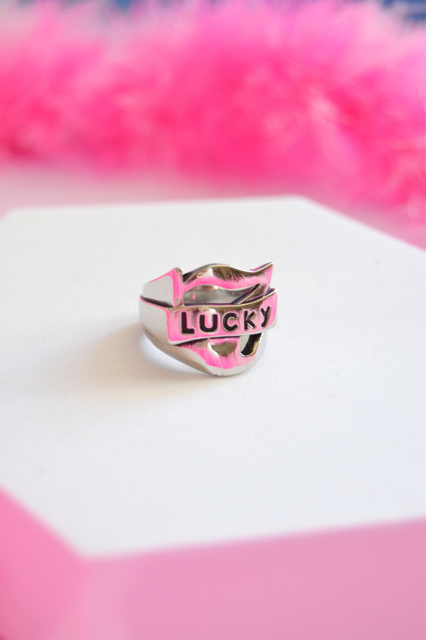 Lucky 7 Stainless Steel Ring