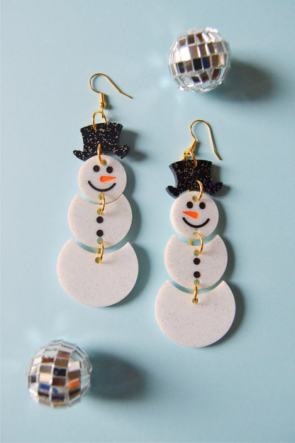Snowman Earrings