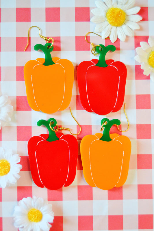Bell Pepper Earrings