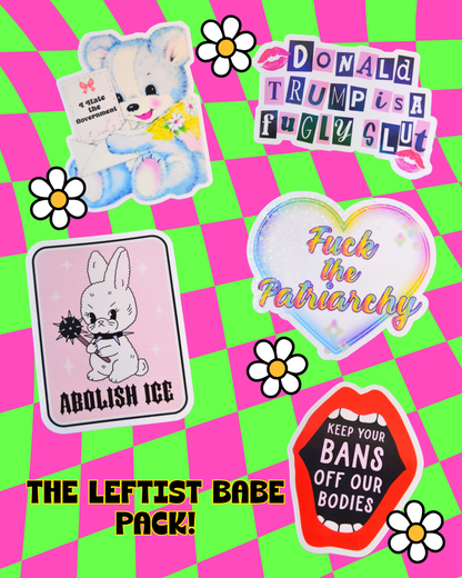 Leftist Babe Sticker Pack