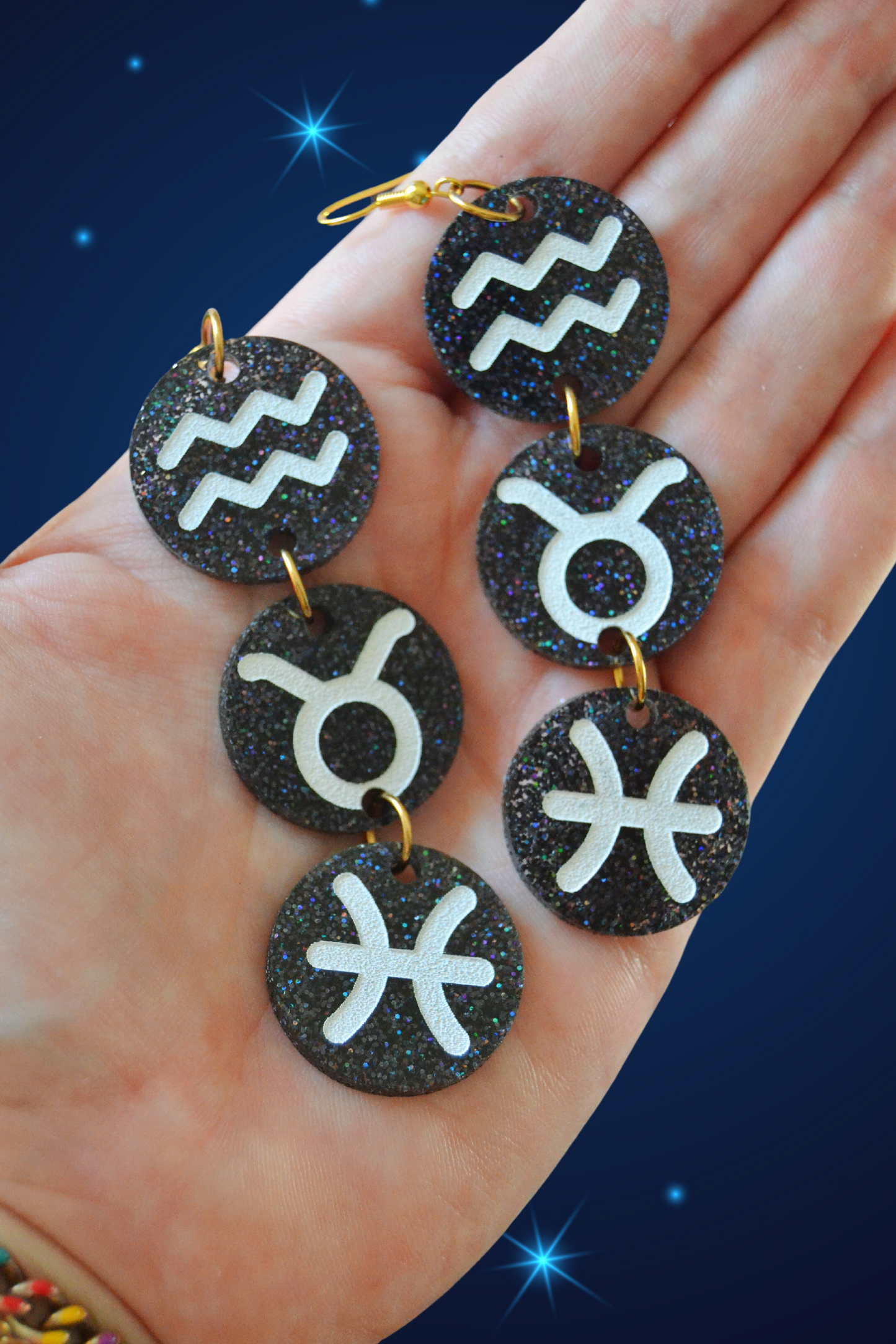 Zodiac Big Three Earrings (CUSTOM!)