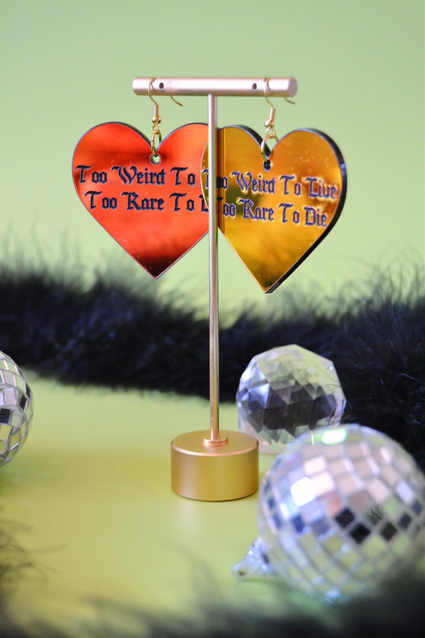 Too Weird to Live, Too Rare to Die Earrings