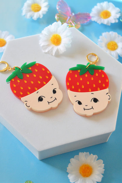 Strawberry Kewpie Earrings