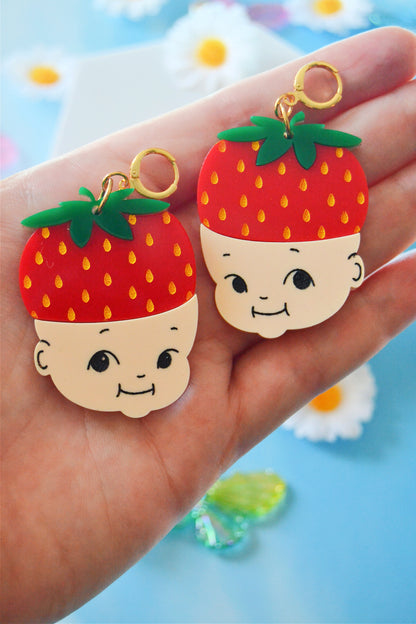 Strawberry Kewpie Earrings