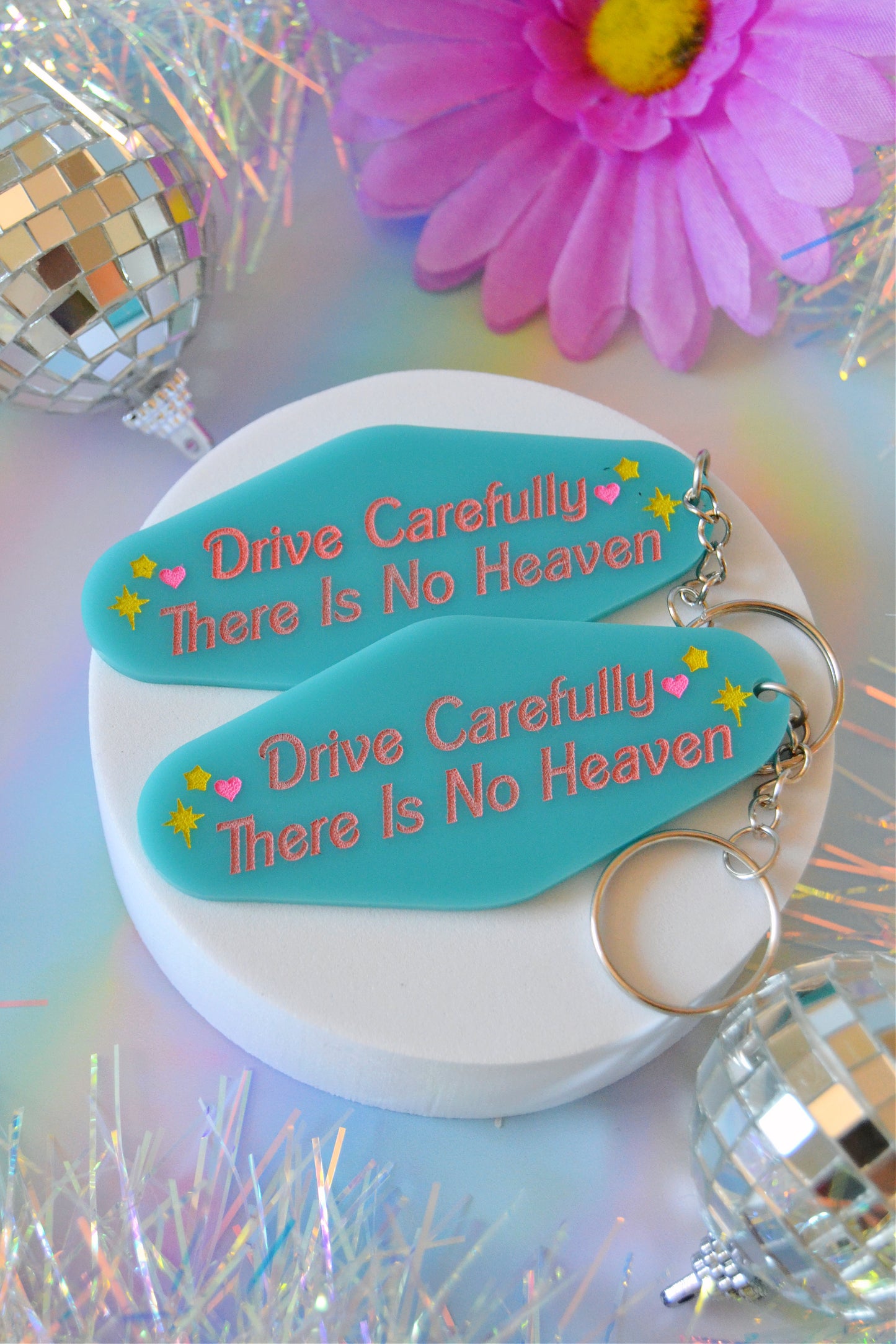 Drive Carefully Keychain