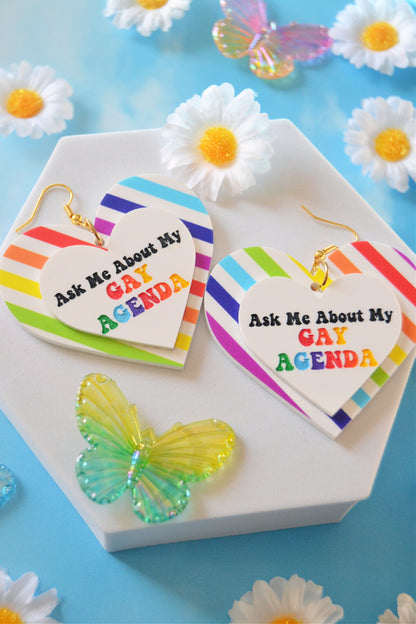 Gay Agenda Cutie Earrings