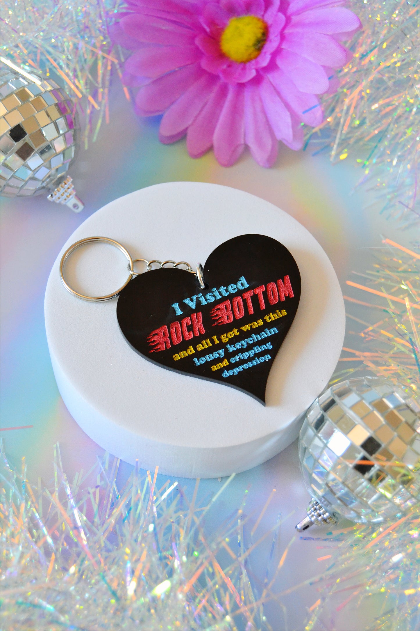 Rock Bottom Keychain