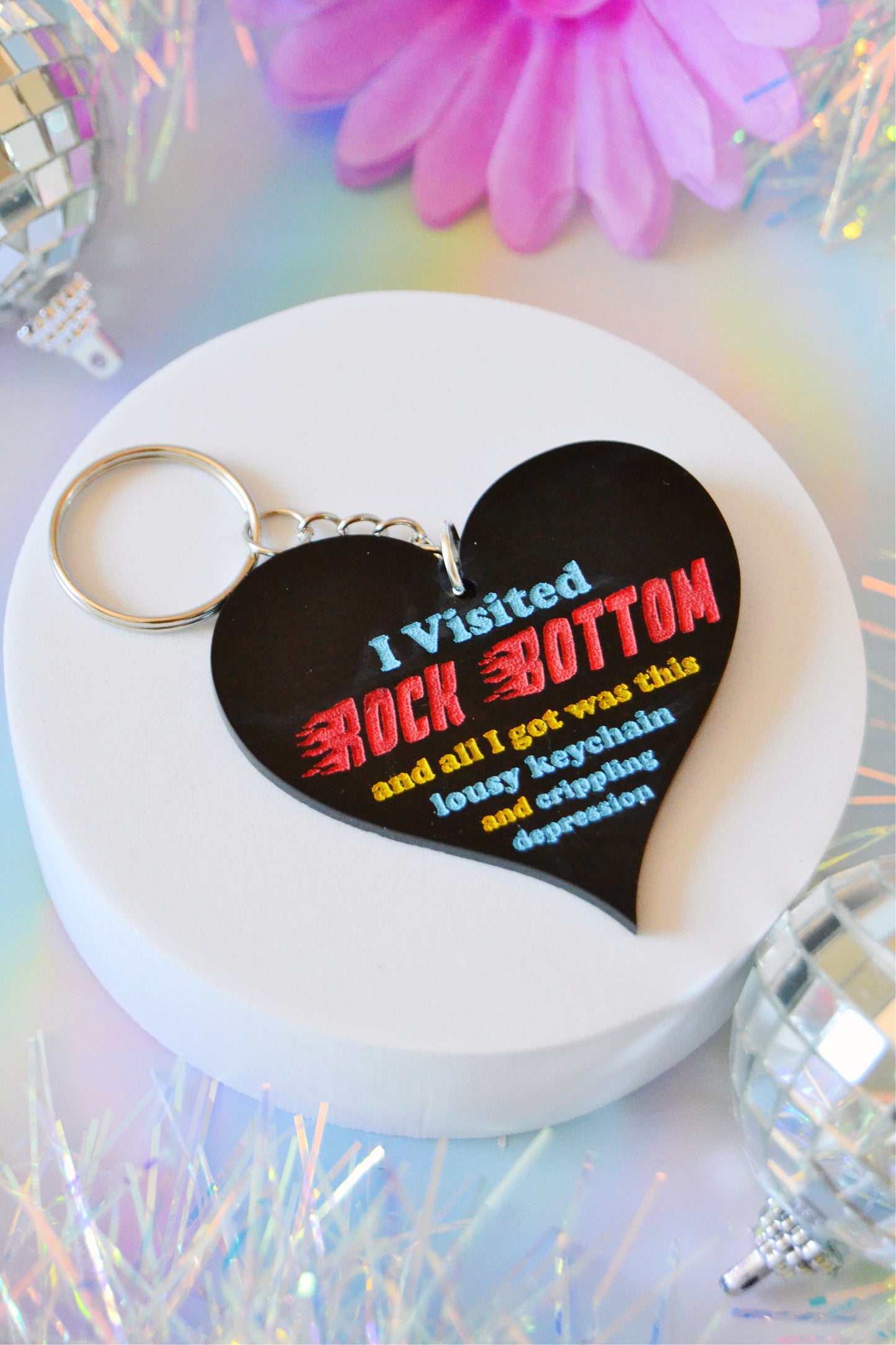 Rock Bottom Keychain