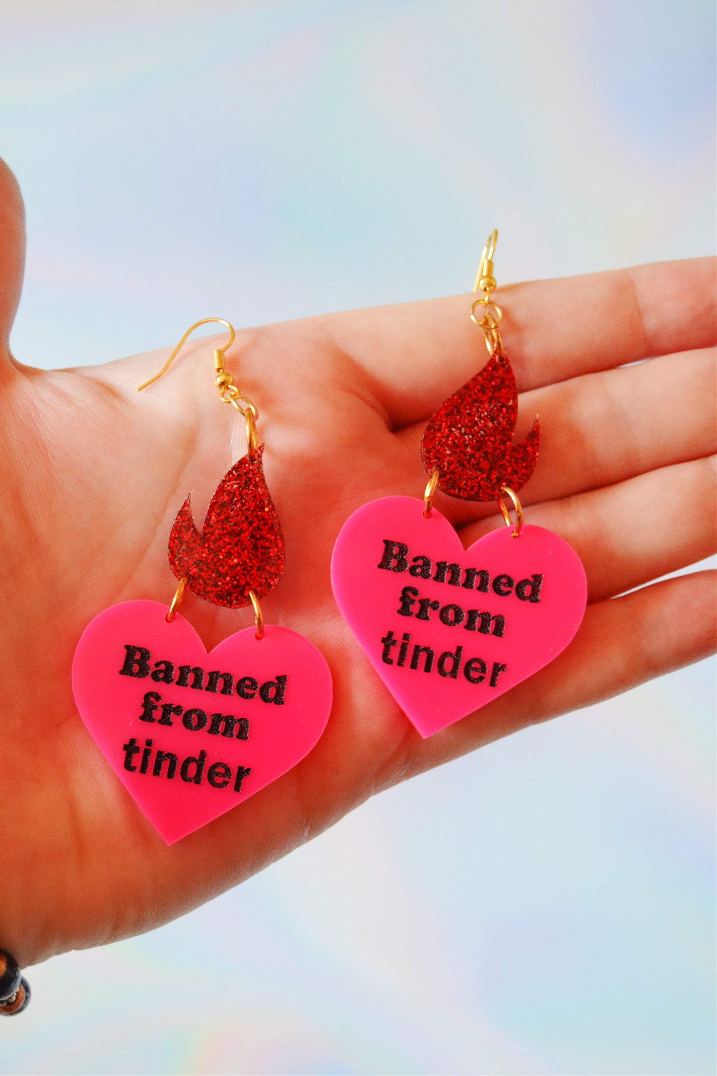 Banned From Tinder Baddie Earrings