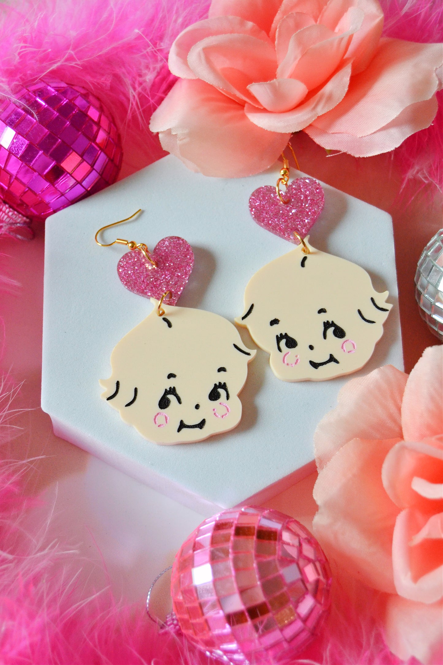 Kewpie Love Earrings