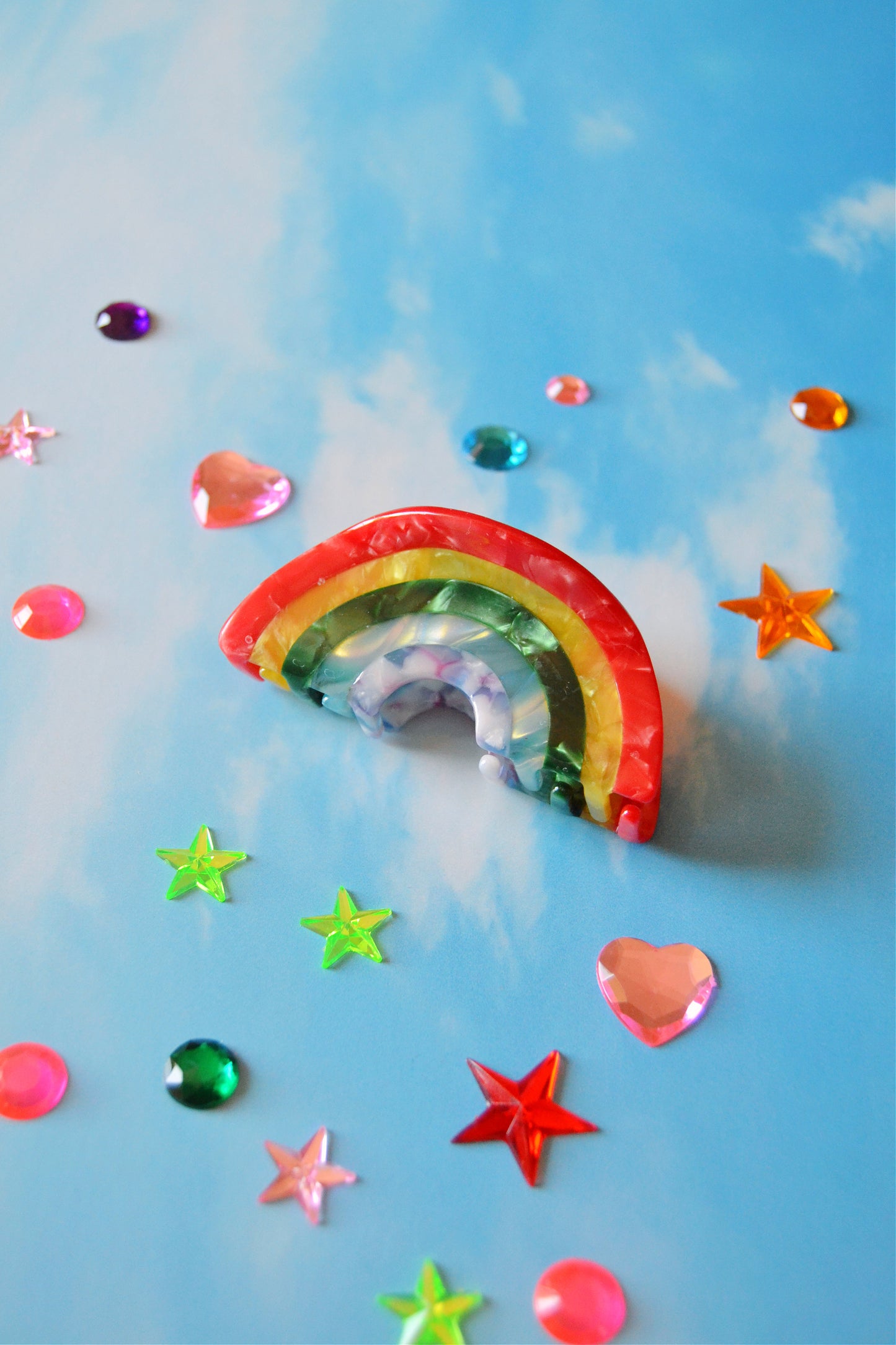 Over the Rainbow Hair Clip