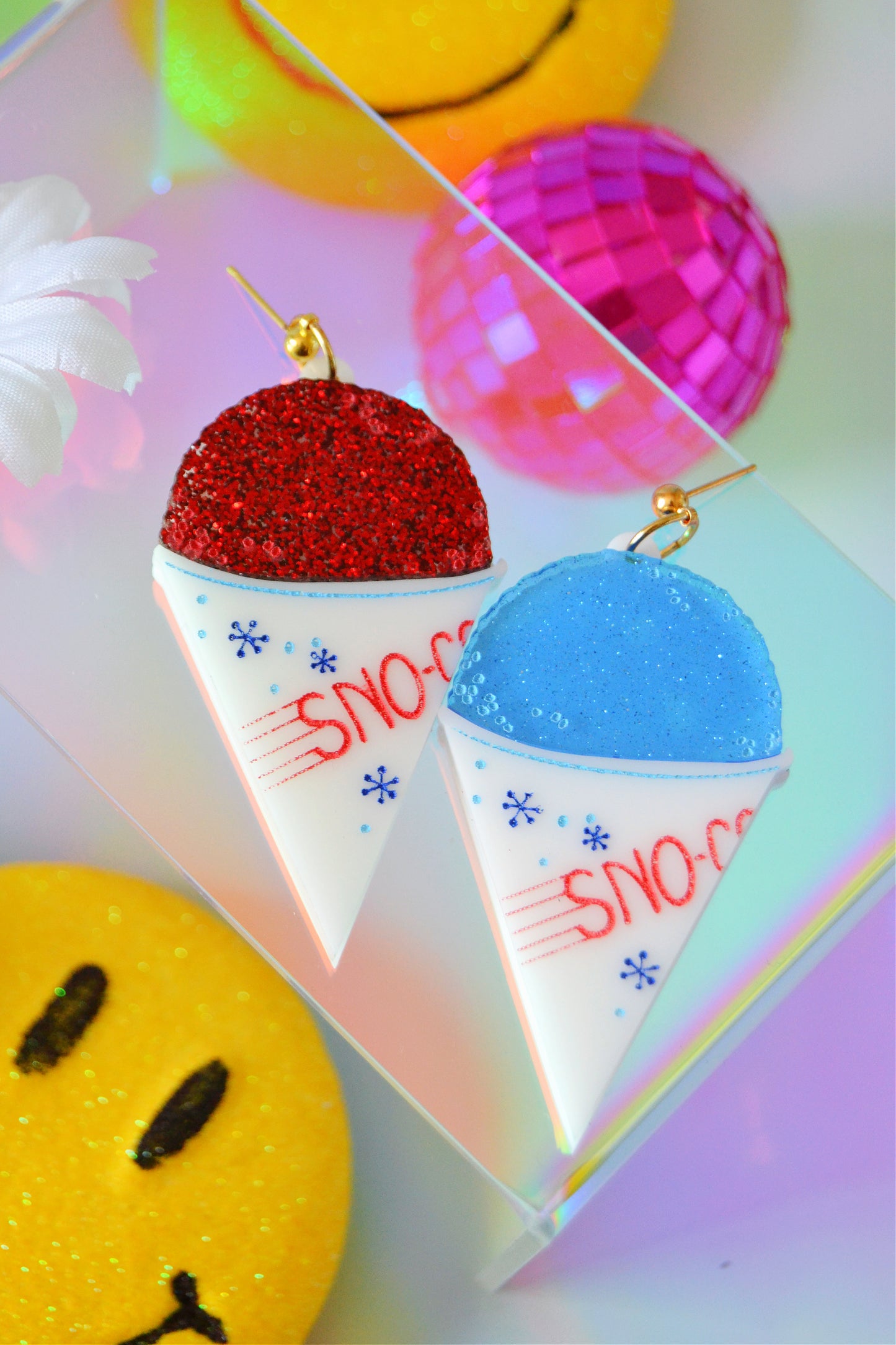 Mismatched Snow Cone Earrings