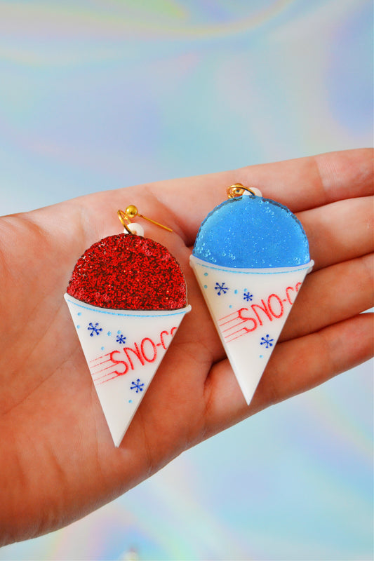 Mismatched Snow Cone Earrings