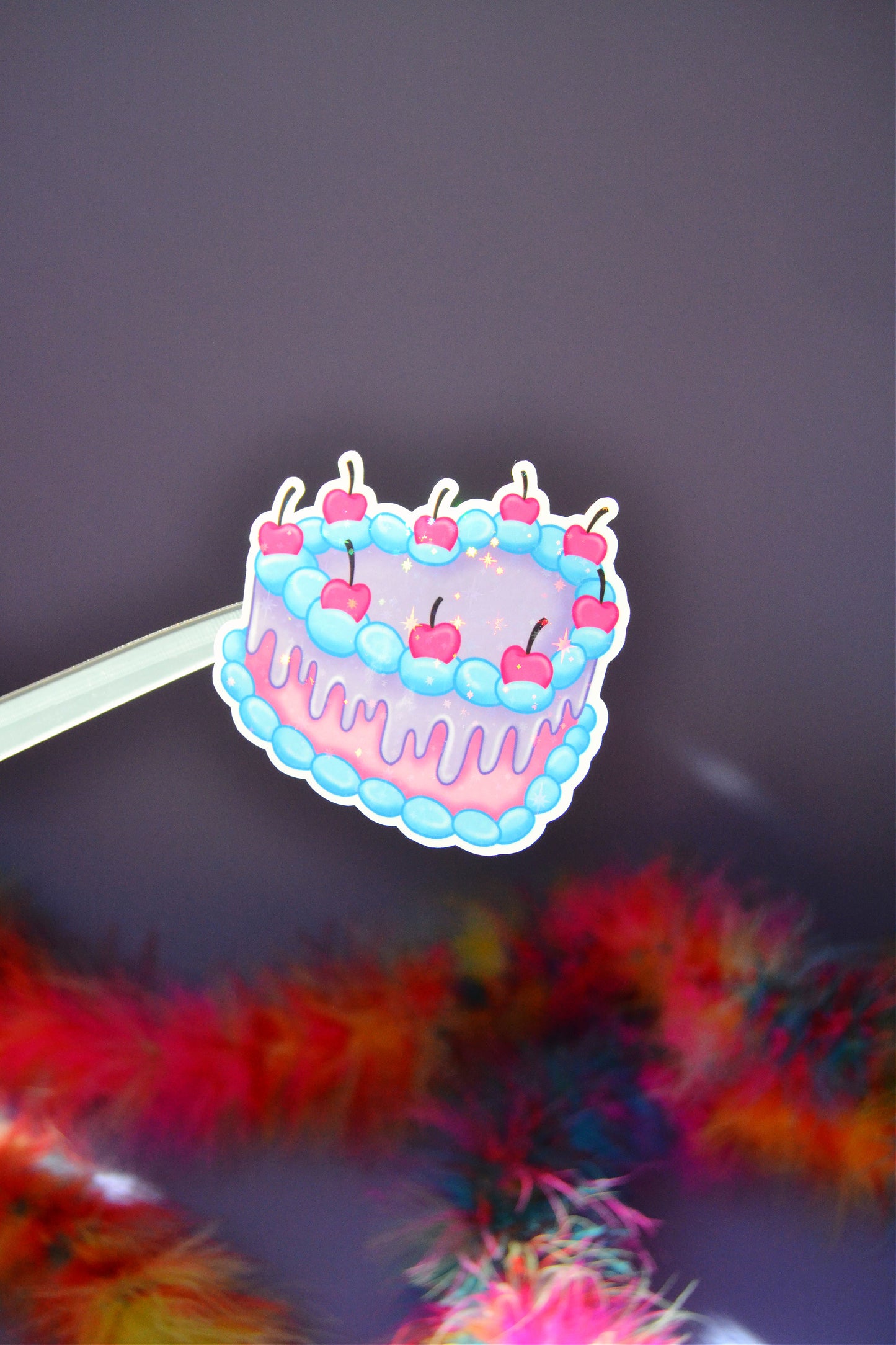 Sparkly Cake Sticker