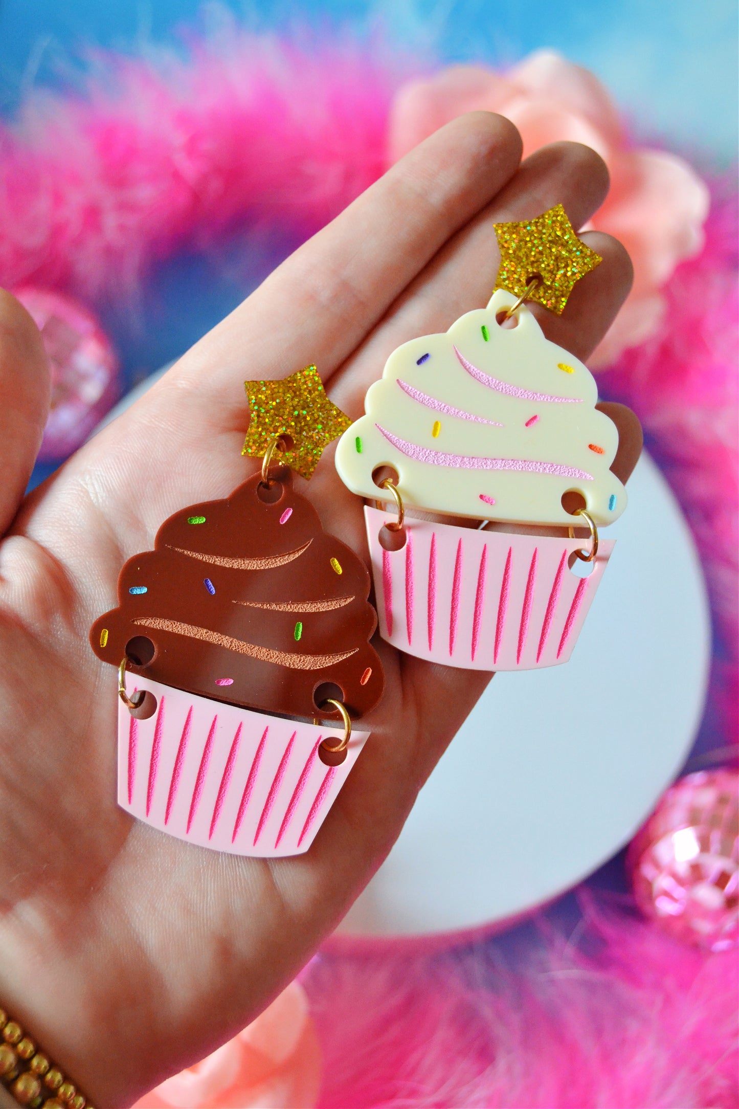 Cupcake Earrings