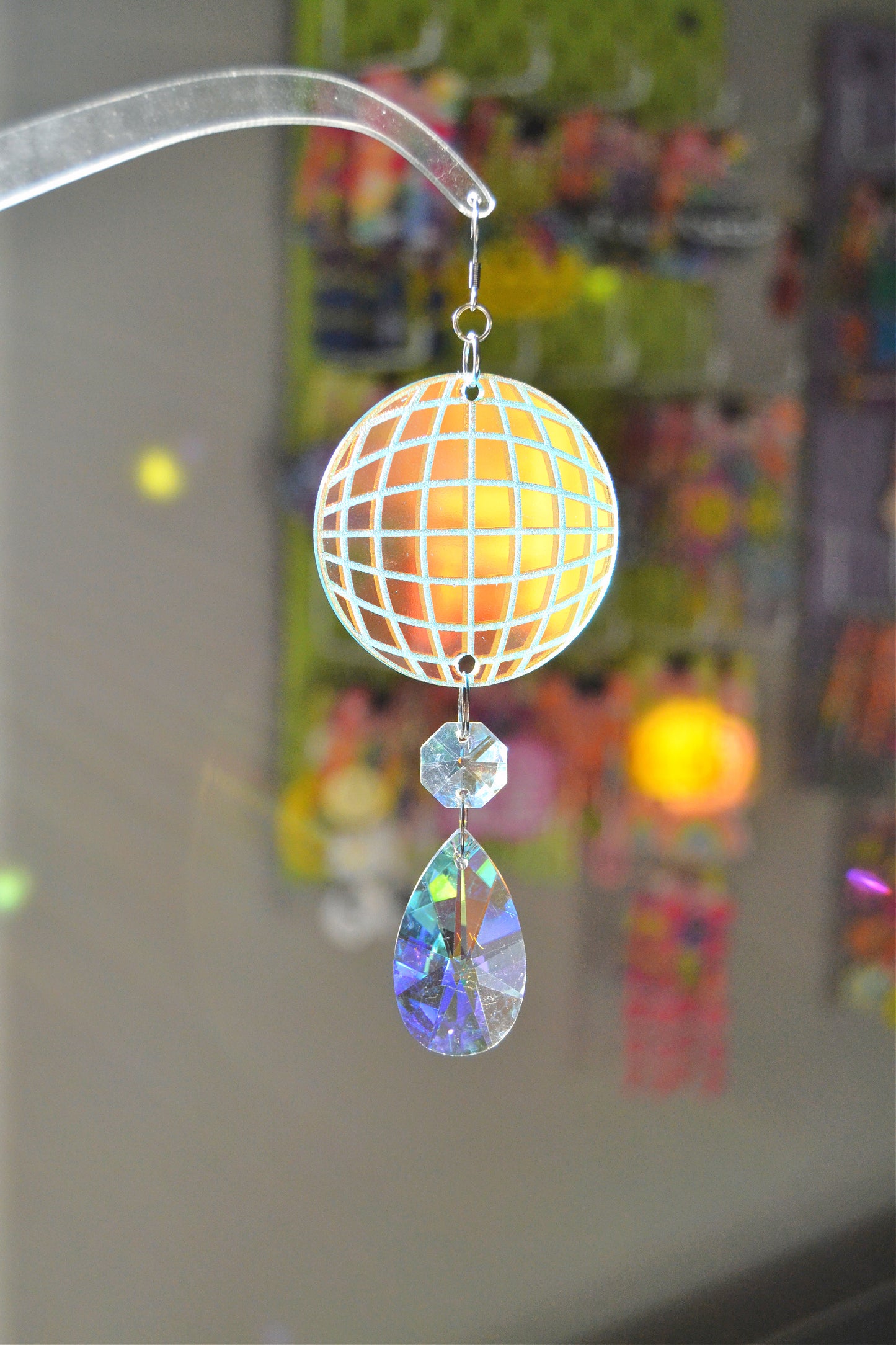 Disco Ball Suncatcher Earrings