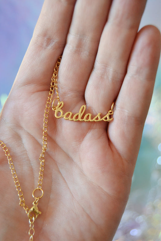 Badass Nameplate Necklace