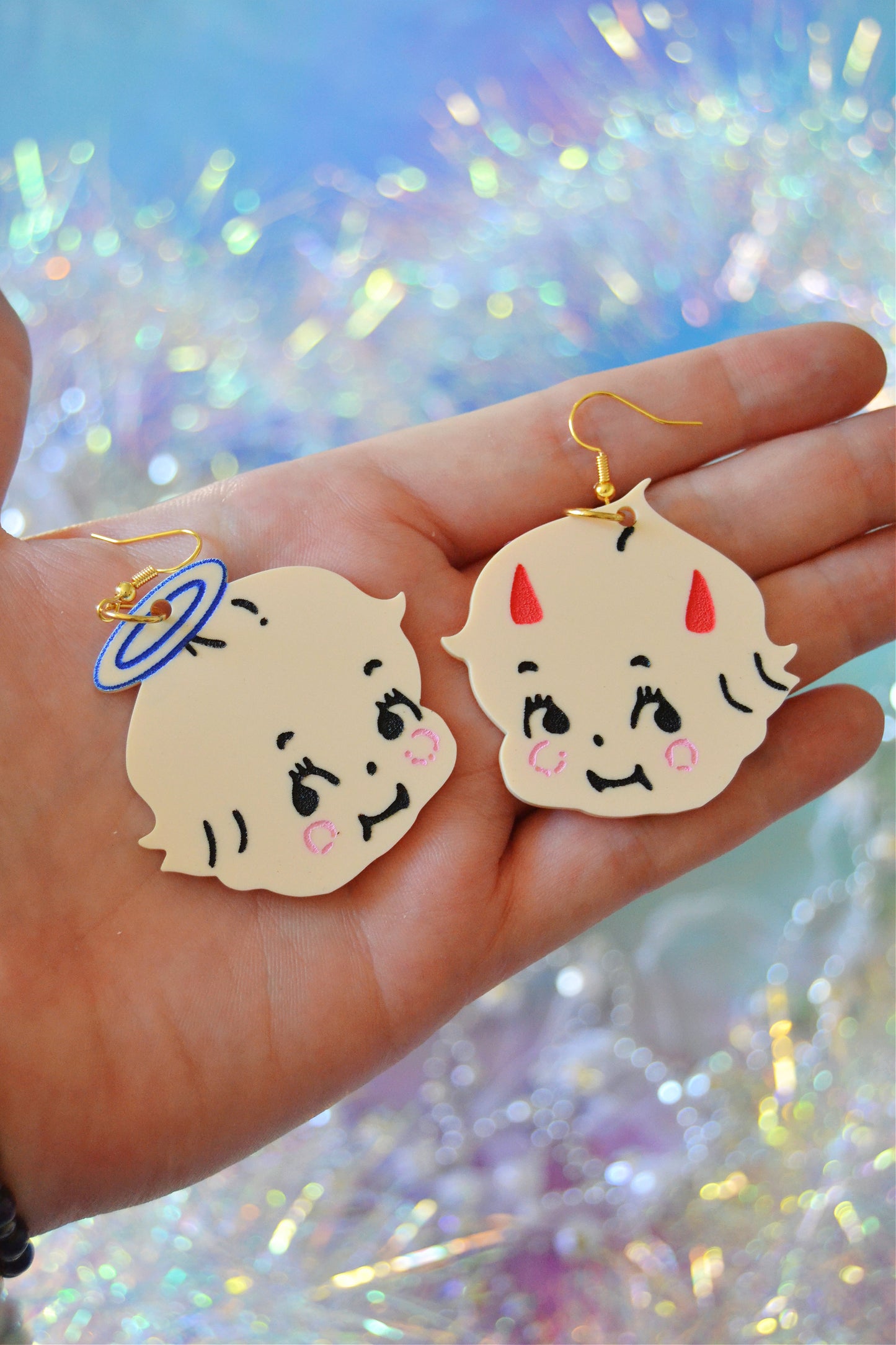 Angel Devil Kewpie Earrings