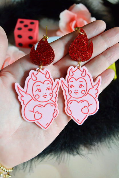 Devilish Angel Earrings