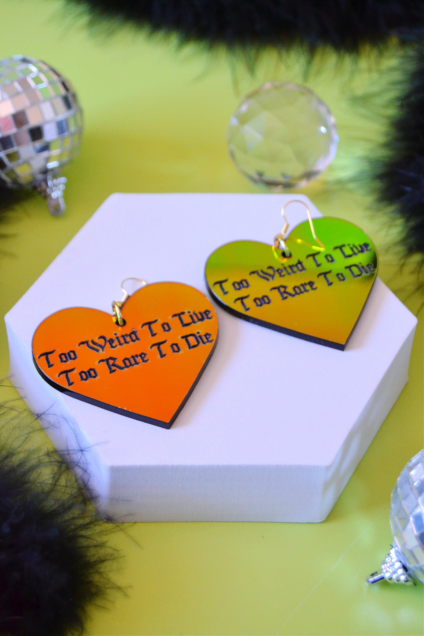 Too Weird to Live, Too Rare to Die Earrings