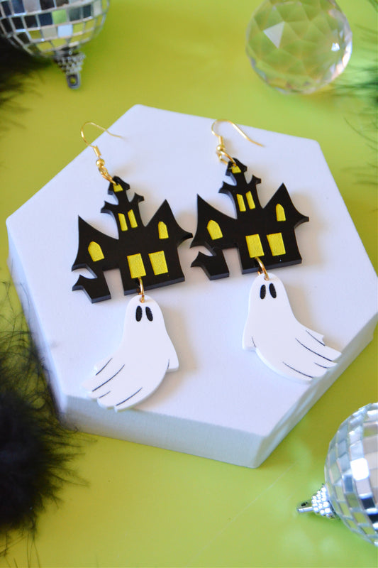 Haunted House Earrings