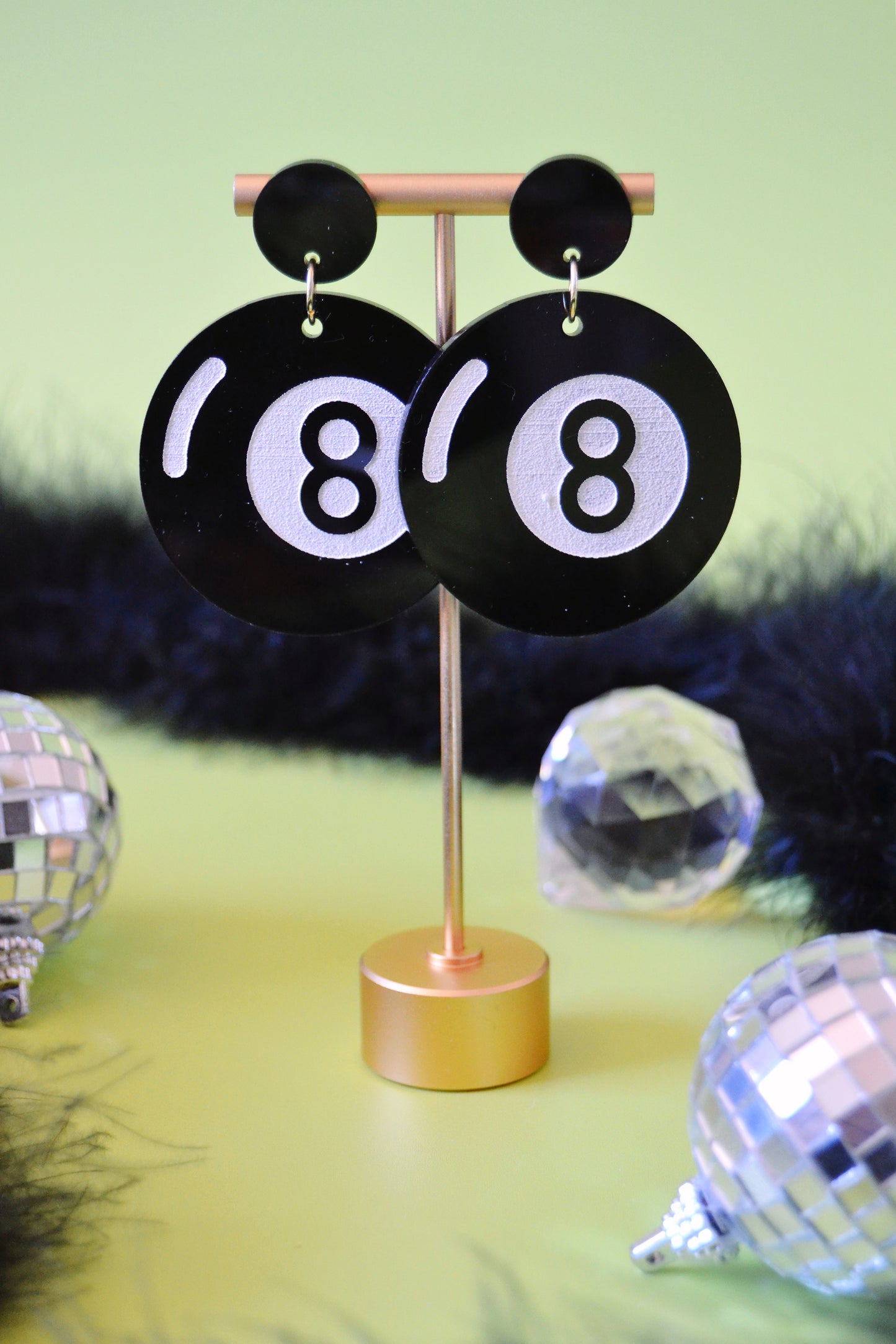 8 Ball Earrings