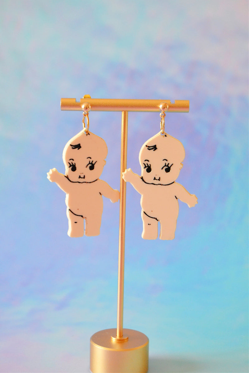 Kewpie Doll Earrings justrebeljewelry